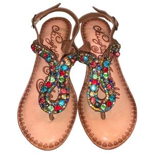 Naughty Monkey Rhinestone Wedge